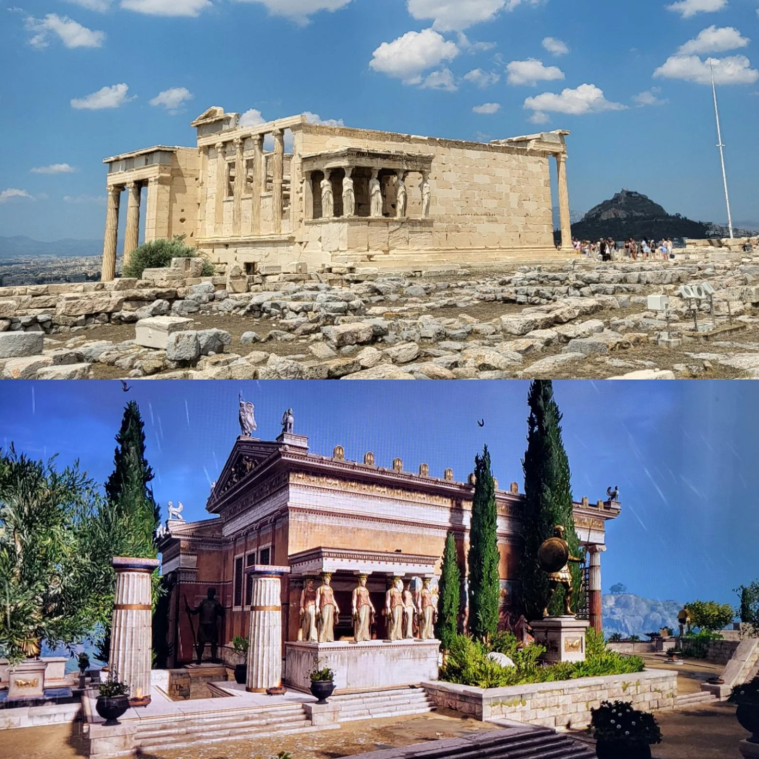 玩家曬《刺客教條:奧德賽》古希臘與現實旅遊照對比 玩家曬《刺客教條:奧德賽》古希臘與現實旅遊照對比