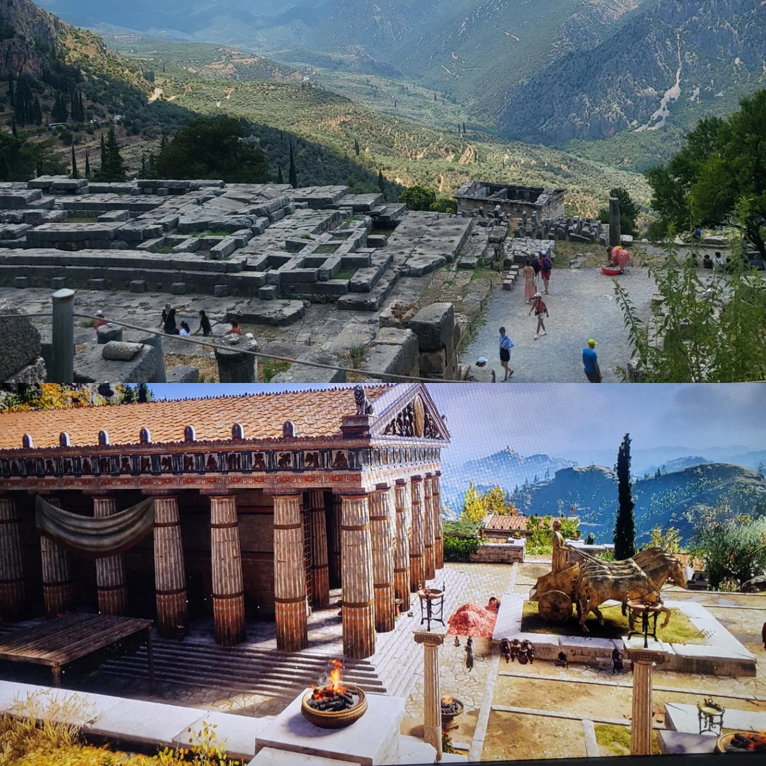 玩家曬《刺客教條:奧德賽》古希臘與現實旅遊照對比 玩家曬《刺客教條:奧德賽》古希臘與現實旅遊照對比