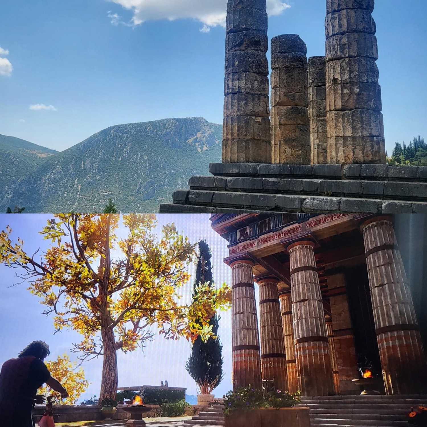 玩家曬《刺客教條:奧德賽》古希臘與現實旅遊照對比 玩家曬《刺客教條:奧德賽》古希臘與現實旅遊照對比