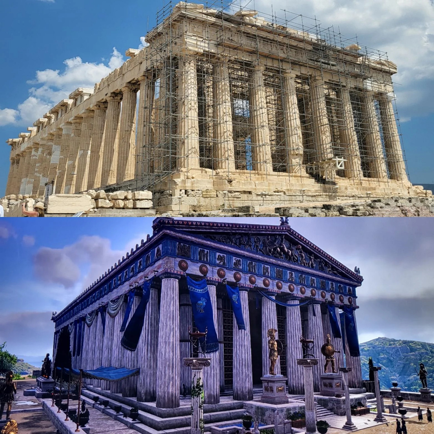 玩家曬《刺客教條:奧德賽》古希臘與現實旅遊照對比 玩家曬《刺客教條:奧德賽》古希臘與現實旅遊照對比