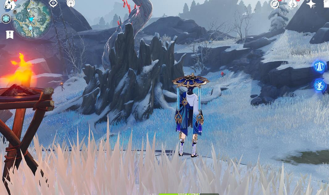 《原神》4.2雪山圖形對抗實驗錄拍照位置