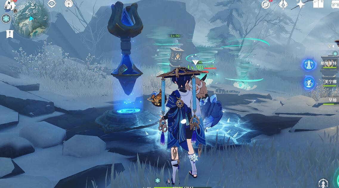 《原神》4.2雪山圖形對抗實驗錄拍照位置