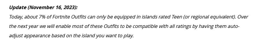 《要塞英雄》內容年齡分級系統引不滿 Epic承諾改進 《要塞英雄》內容年齡分級系統引不滿 Epic承諾改進