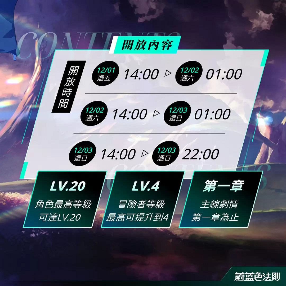 《蔚藍色法則》港澳台服封測12月開啟 內容與活動公布 《蔚藍色法則》港澳台服封測12月開啟 內容與活動公布