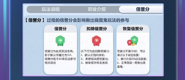 蛋仔派對玩法信譽分上線時間 蛋仔派對玩法信譽分上線時間