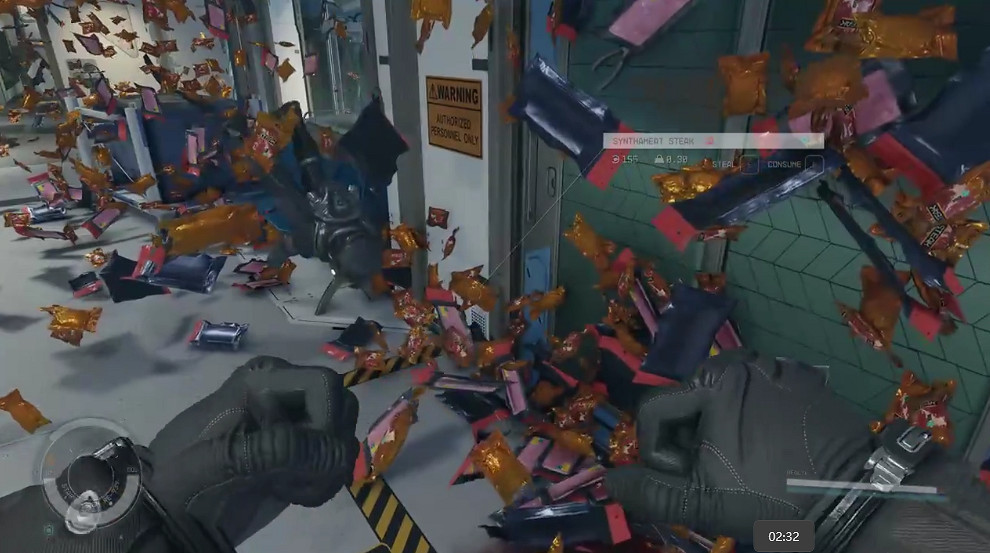 玩家吐槽《星空》新功能：連續吃3分鐘牛排才回滿血！