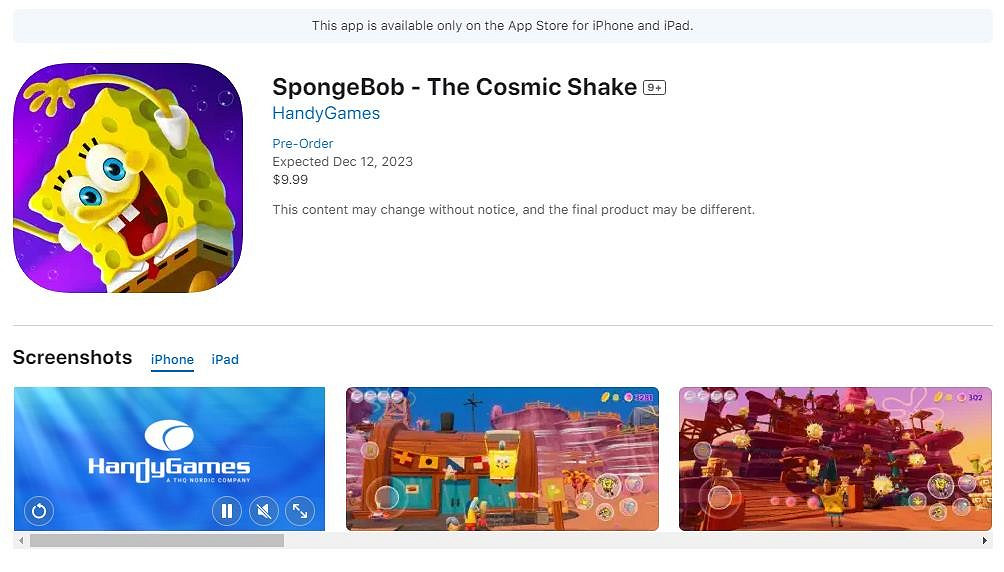 Steam特別好評《海綿寶寶:宇宙搖擺》即將登陸移動端 Steam特別好評《海綿寶寶:宇宙搖擺》即將登陸移動端