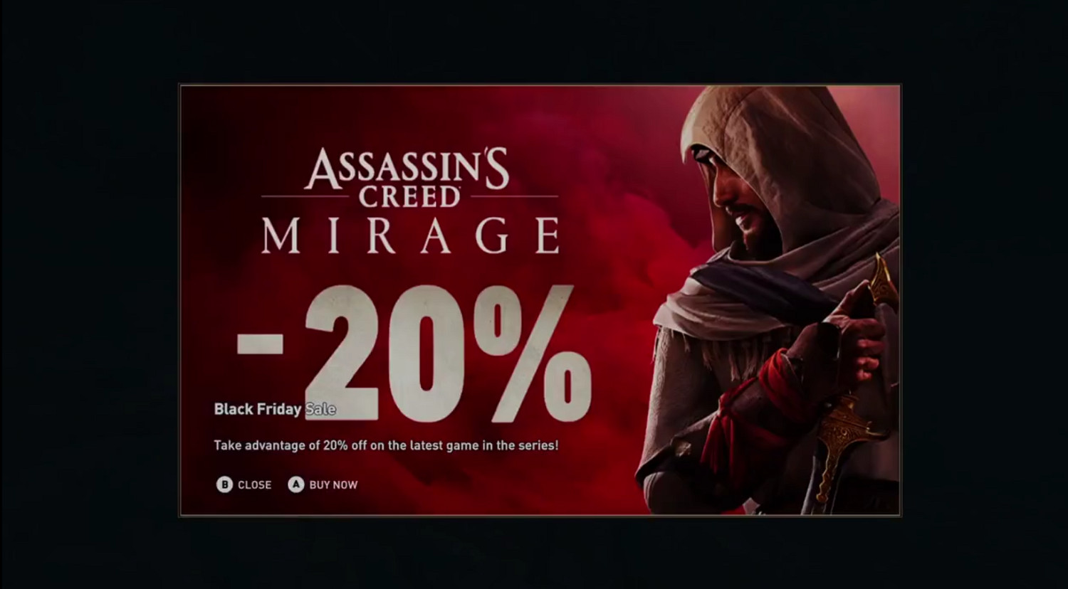 太違和了！育碧老遊戲半路彈出《刺客:幻景》全屏廣告