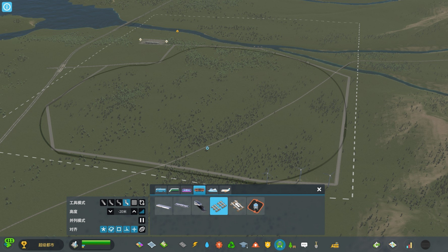 《大都會：天際2》地鐵線路鋪設教學