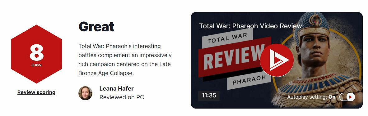 《全軍破敵:法老》IGN評分多少?IGN評分評價一覽 《全軍破敵:法老》IGN評分多少?IGN評分評價一覽