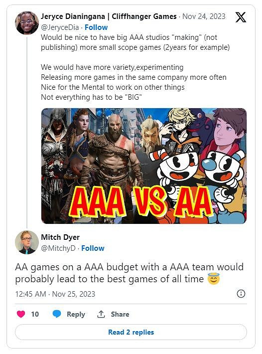 開發商在大型項目之間開發小型作品或有利於發展