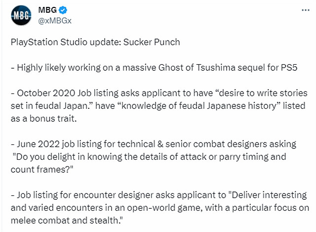 希望《對馬島之魂》不要成為第二個《最後生還者》