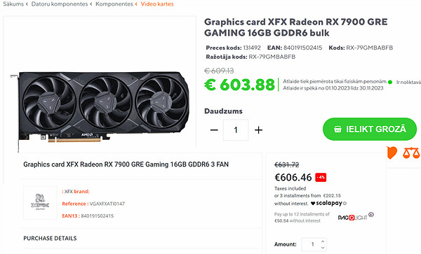 中國特供！RX 7900 GRE歐洲大降價 比中國還便宜