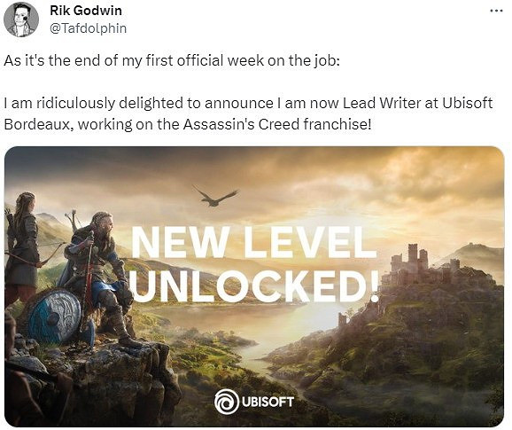 育碧波爾多聘請Rik擔任首席編劇 繼續開發AC系列新作