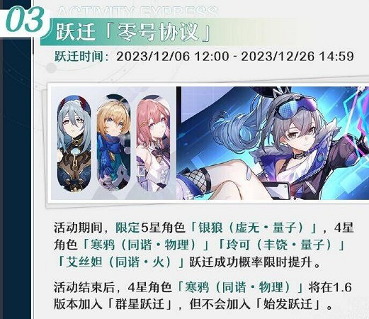 崩壞星穹鐵道1.5版本活動第二期內容介紹 崩壞星穹鐵道1.5版本活動第二期內容介紹