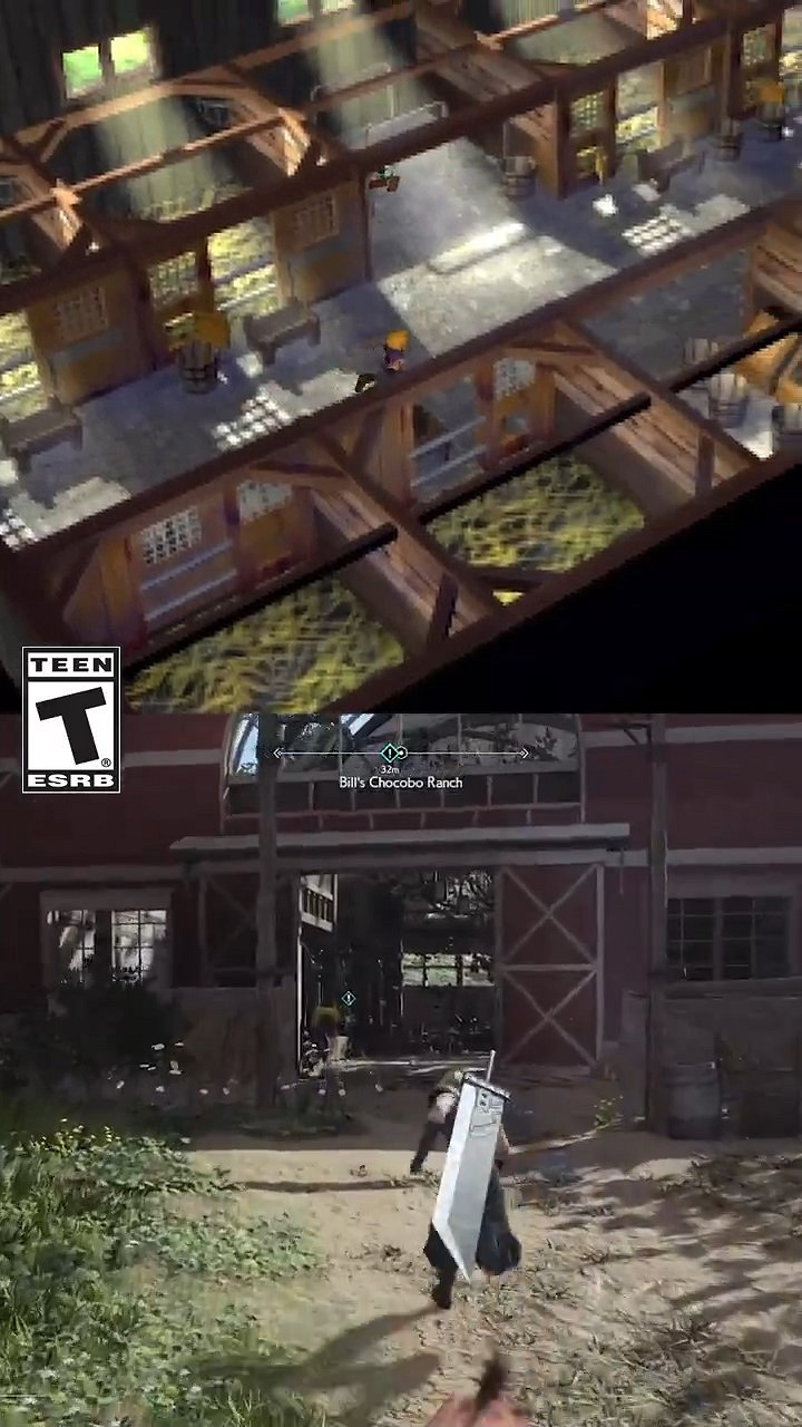 SE官方公布《最終幻想7:重生》與原版畫面對比影片! SE官方公布《最終幻想7:重生》與原版畫面對比影片!