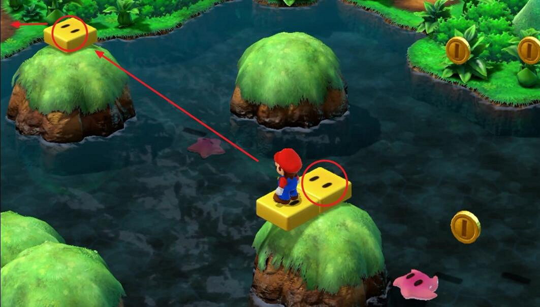 《超級瑪利歐RPG重製版》呱森林通關路線