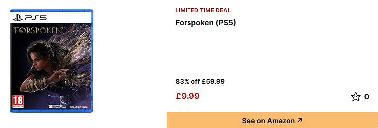 還記得《魔咒之地Forspoken》嗎？價格暴跌僅賣90元