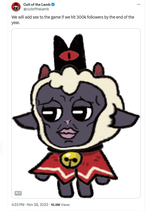 因要加澀澀內容《進擊羔羊傳說》官推新增10萬+關注! 因要加澀澀內容《進擊羔羊傳說》官推新增10萬+關注!