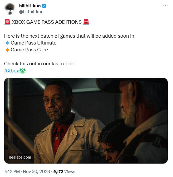 晚報:12月上旬 Xbox Game Pass (XGP) 新增遊戲曝光 森林之子將結束EA