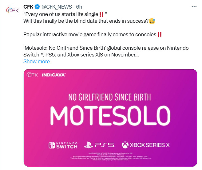 特別好評真人相親模擬遊戲《母胎單身》今日登主機平台 特別好評真人相親模擬遊戲《母胎單身》今日登主機平台