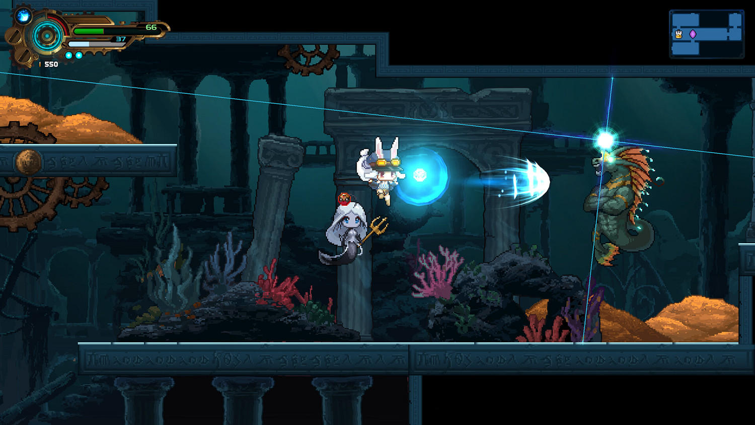 銀河惡魔城橫版冒險新作《Tevi》今天正式發售 ! 銀河惡魔城橫版冒險新作《Tevi》今天正式發售 !