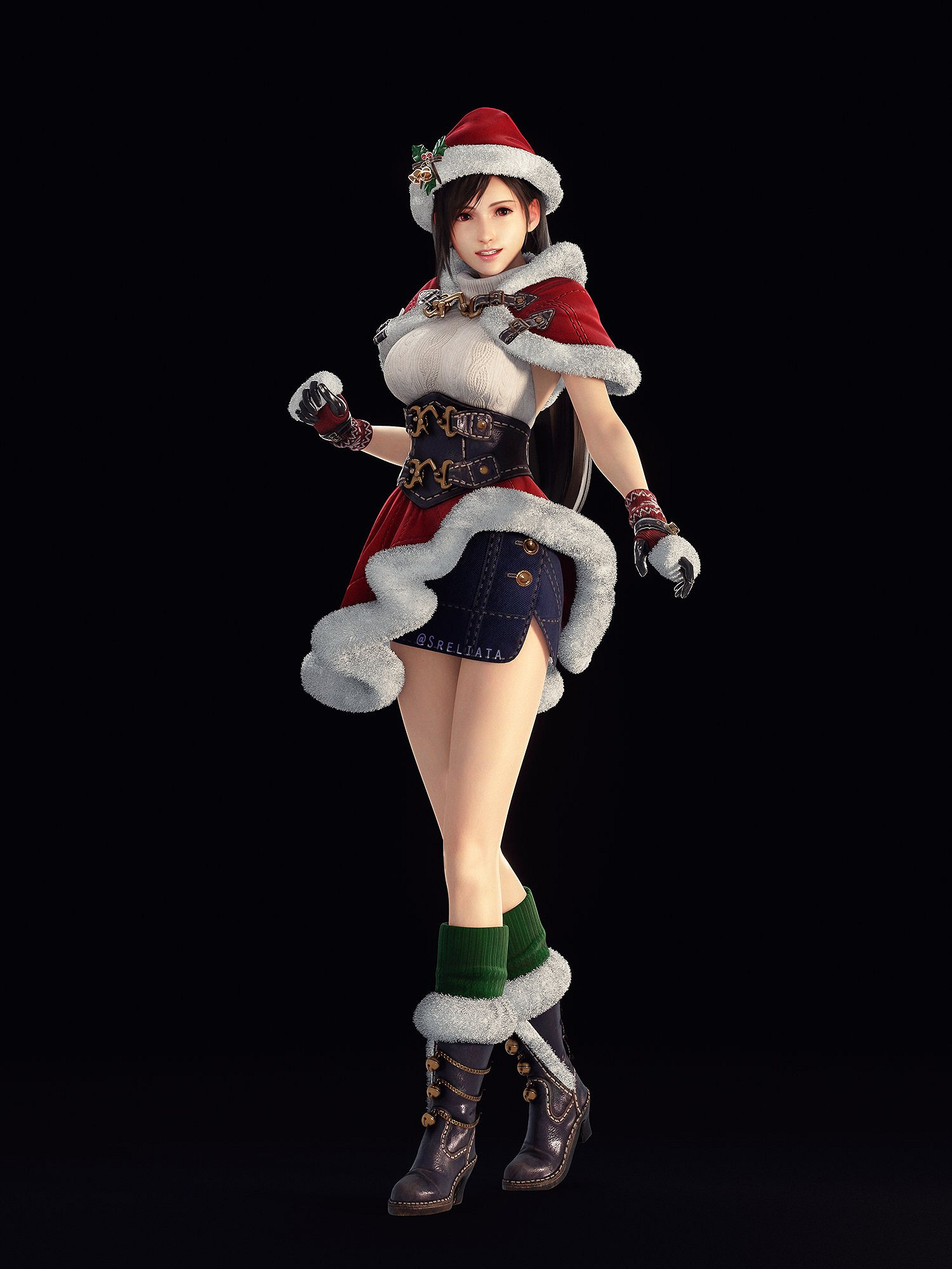 凸顯完美好身材!《最終幻想7EC》蒂法聖誕造型公布 凸顯完美好身材!《最終幻想7EC》蒂法聖誕造型公布