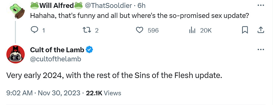 因要加澀澀內容《進擊羔羊傳說》官推新增10萬+關注! 因要加澀澀內容《進擊羔羊傳說》官推新增10萬+關注!