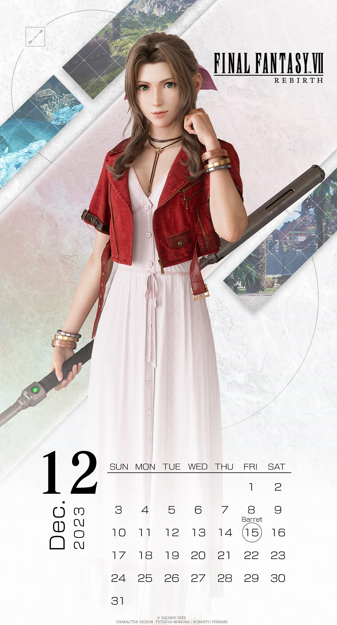 有心了!《FF7RE》官方分享蒂法、愛麗絲12月日曆壁紙 有心了!《FF7RE》官方分享蒂法、愛麗絲12月日曆壁紙
