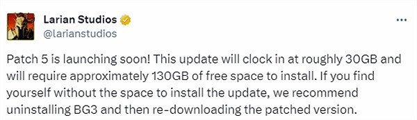 生產隊的驢都沒這更新速度!《柏德之門3》上線5號更新檔 生產隊的驢都沒這更新速度!《柏德之門3》上線5號更新檔