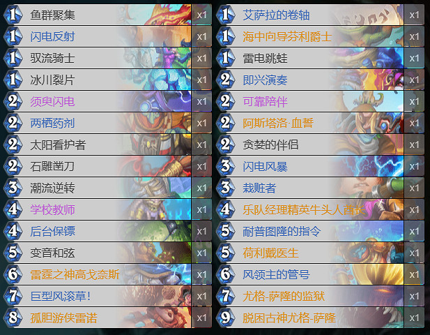 《爐石戰記》決戰荒蕪之地宇宙薩卡組 《爐石戰記》決戰荒蕪之地宇宙薩卡組