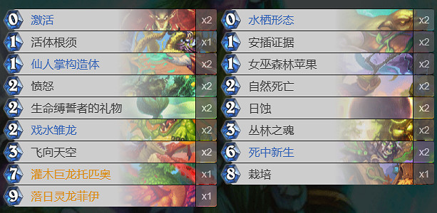 《爐石戰記》龍德荒蕪之地標準卡組 《爐石戰記》龍德荒蕪之地標準卡組