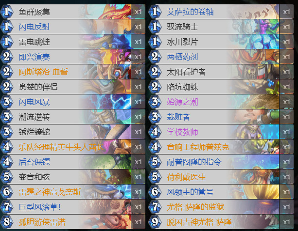 《爐石戰記》決戰荒蕪之地宇宙薩卡組 《爐石戰記》決戰荒蕪之地宇宙薩卡組