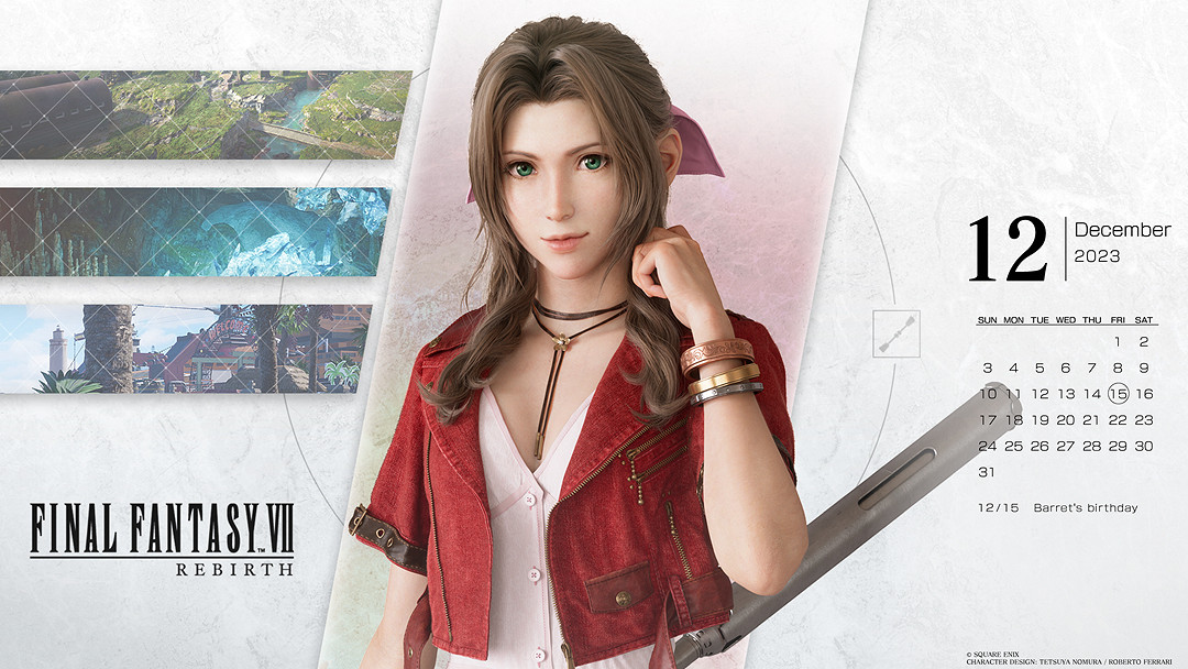 有心了!《FF7RE》官方分享蒂法、愛麗絲12月日曆壁紙 有心了!《FF7RE》官方分享蒂法、愛麗絲12月日曆壁紙