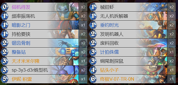 《爐石戰記》決戰荒蕪之地機械賊卡組推薦 《爐石戰記》決戰荒蕪之地機械賊卡組推薦