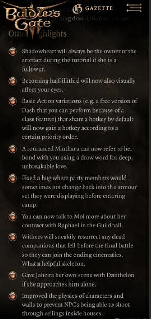 《柏德之門3》5號更新檔更新內容一覽 《柏德之門3》5號更新檔更新內容一覽