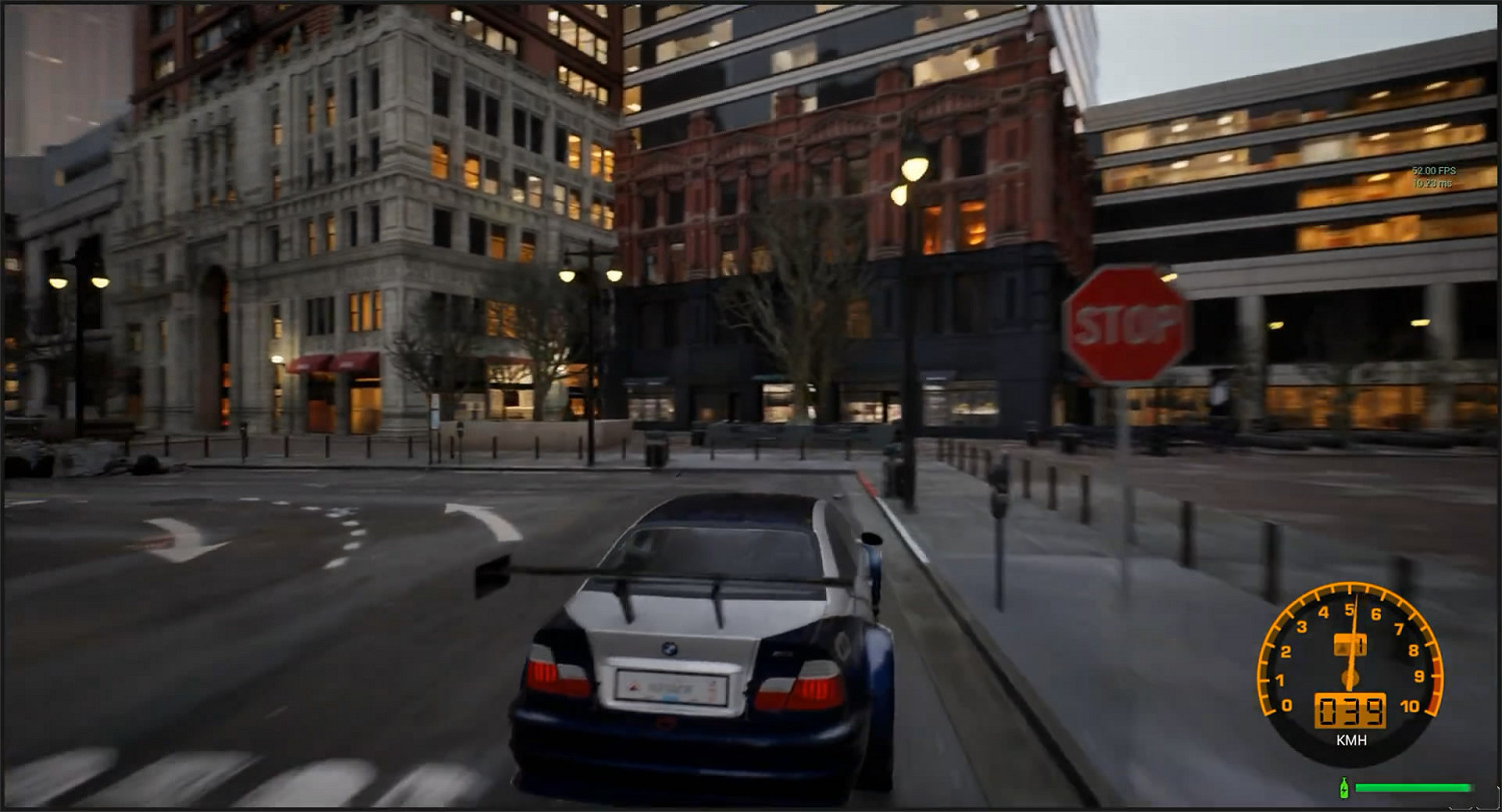 畫面超逼真！藝術家虛幻5重製《極速快感9》試玩展示