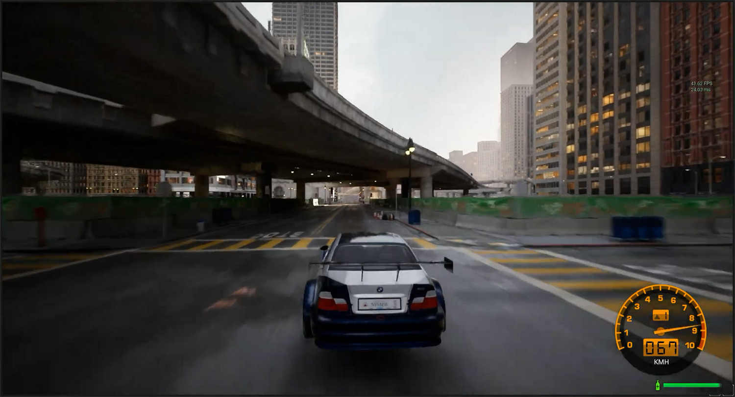 畫面超逼真！藝術家虛幻5重製《極速快感9》試玩展示