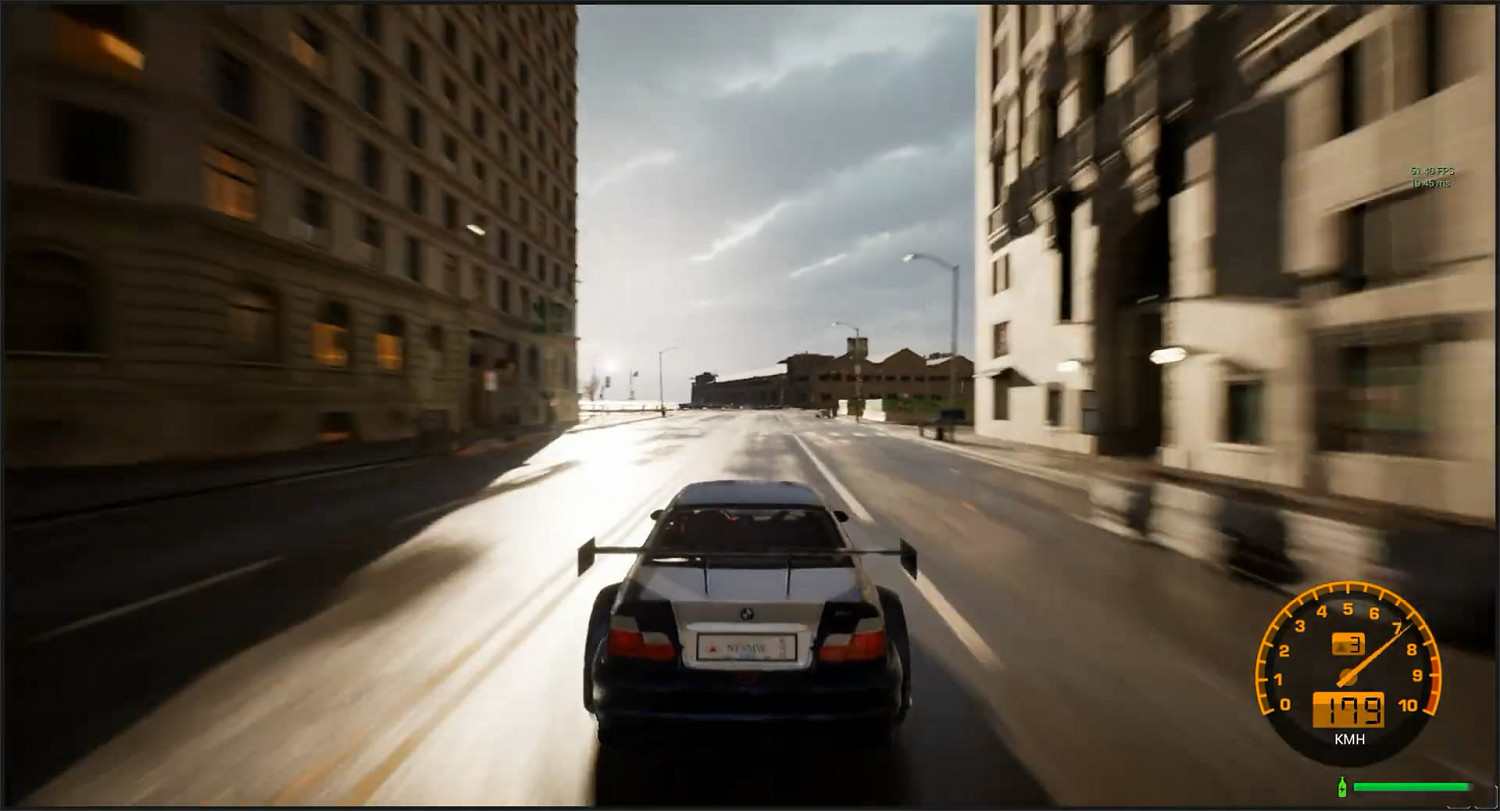 畫面超逼真！藝術家虛幻5重製《極速快感9》試玩展示