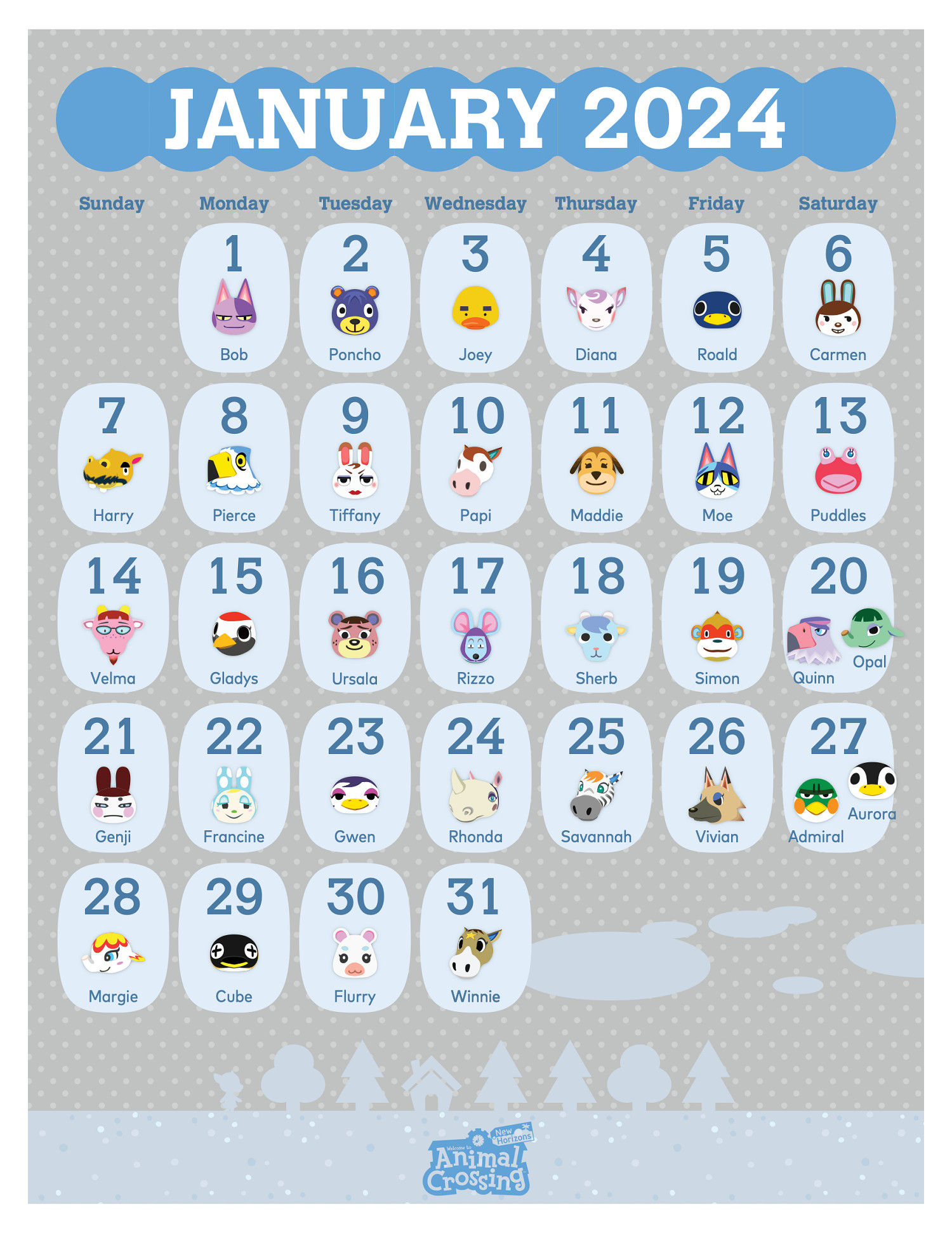 《動物森友會》2024年日曆現已上架！玩家可兌換領取