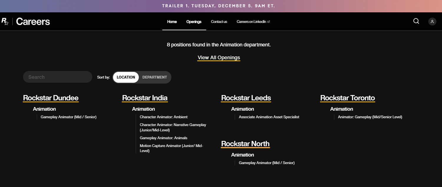 《GTA6》預告推文關注度爆表!R星高層順勢為R星招人 《GTA6》預告推文關注度爆表!R星高層順勢為R星招人