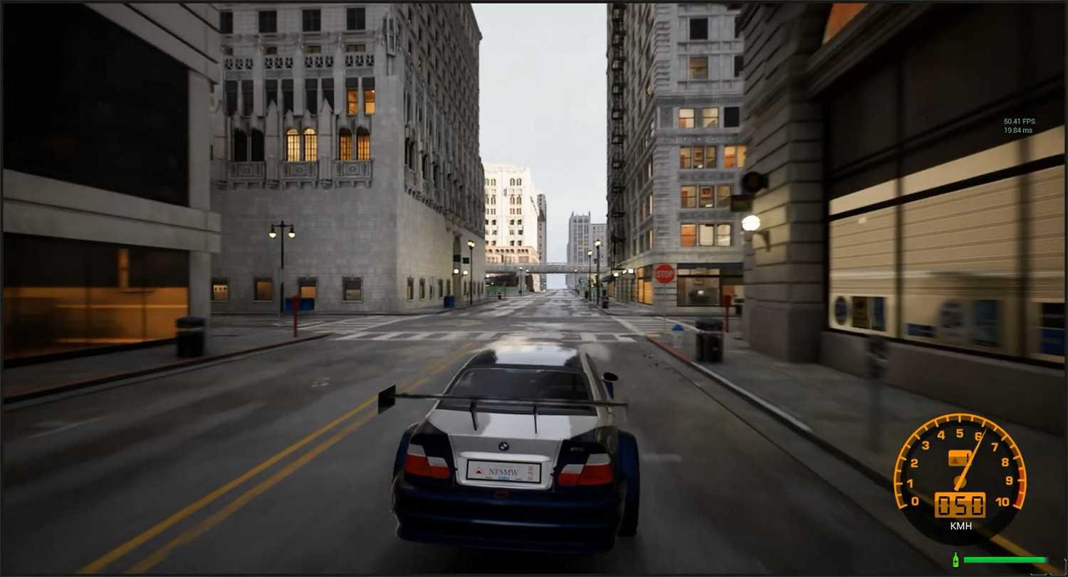 畫面超逼真！藝術家虛幻5重製《極速快感9》試玩展示