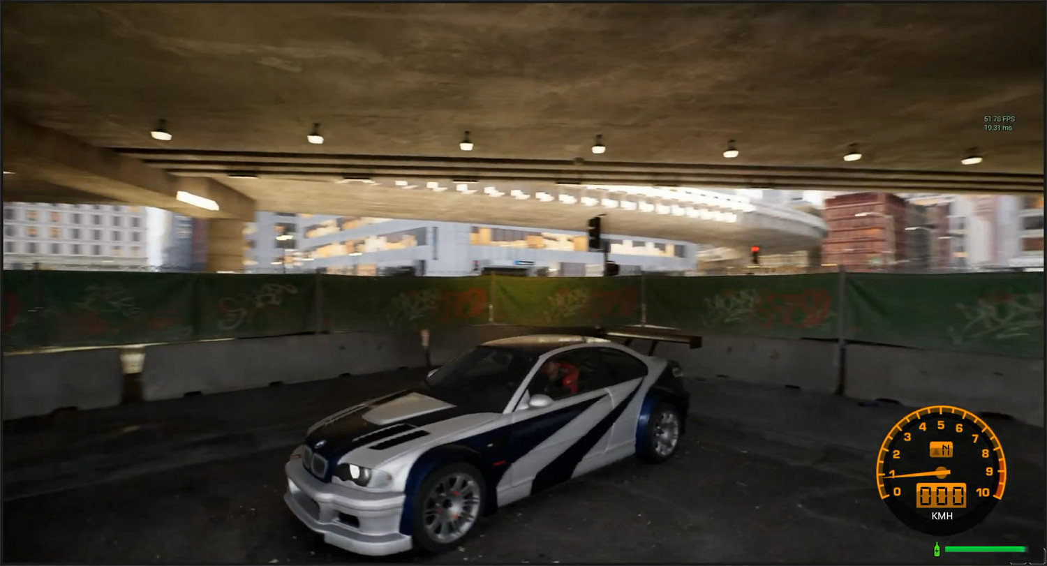 畫面超逼真！藝術家虛幻5重製《極速快感9》試玩展示