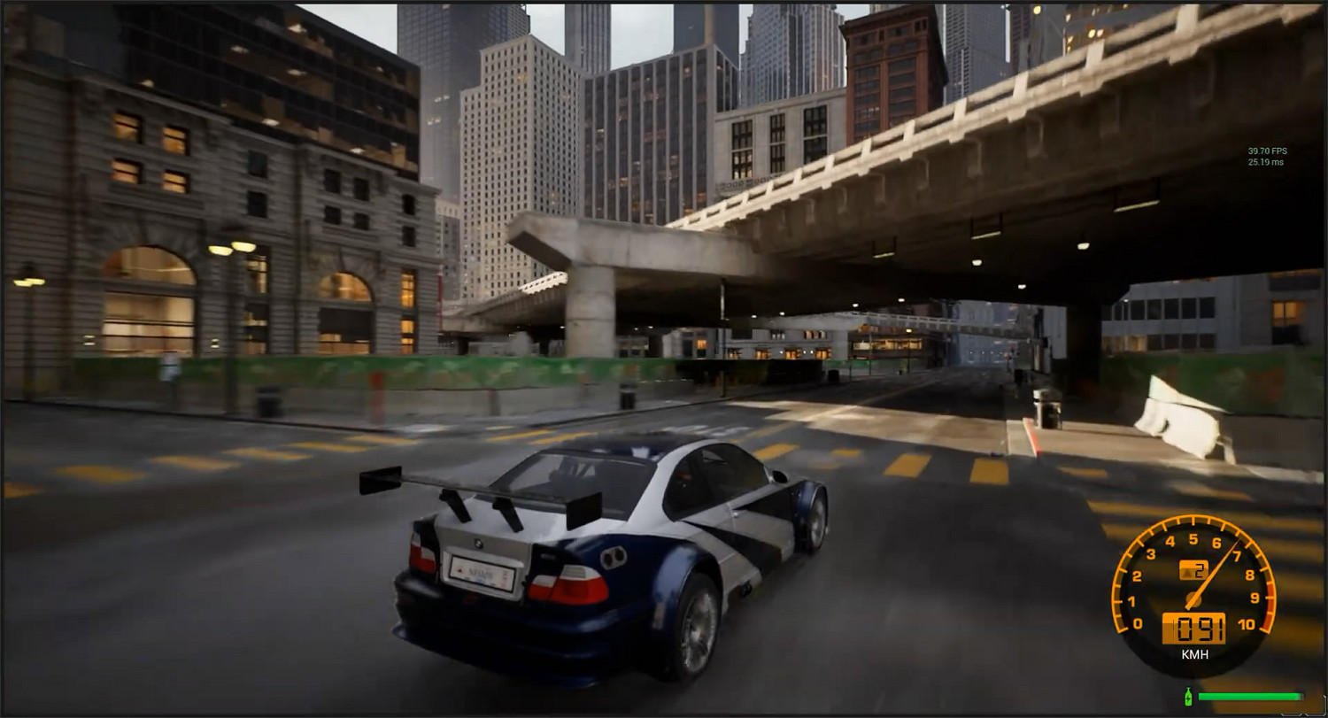 畫面超逼真！藝術家虛幻5重製《極速快感9》試玩展示