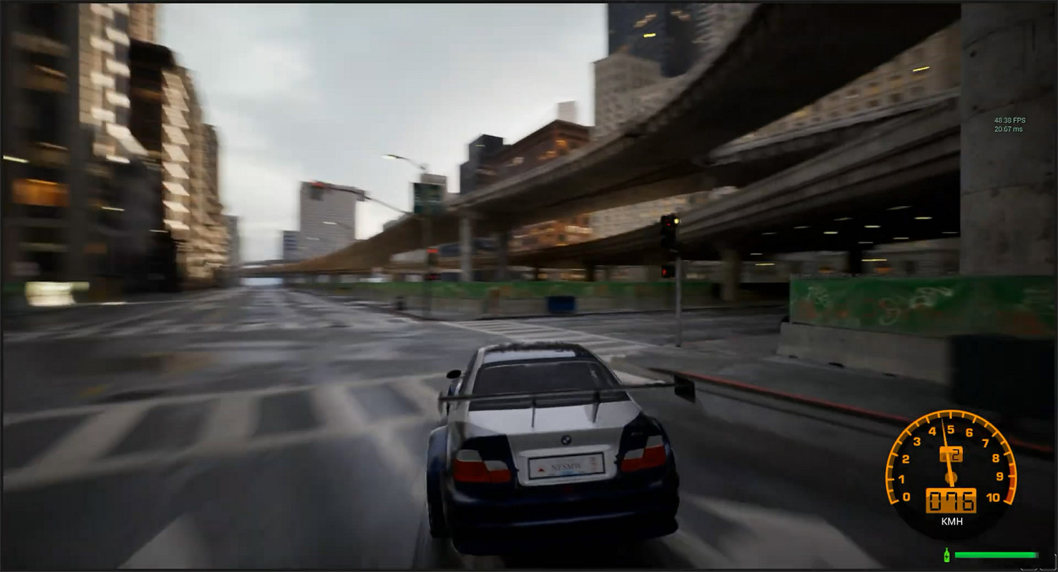 畫面超逼真！藝術家虛幻5重製《極速快感9》試玩展示