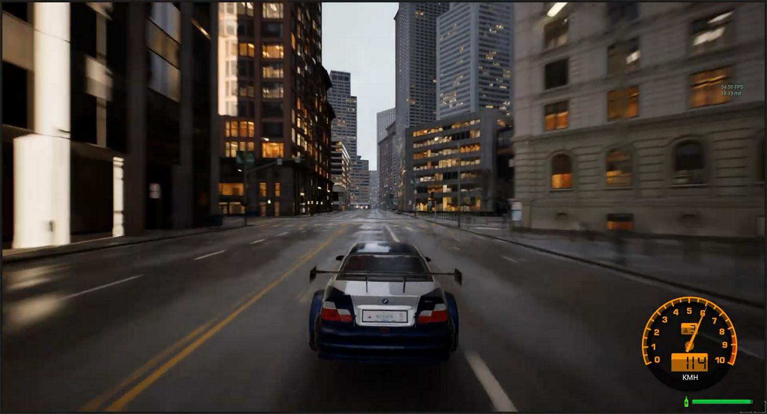 畫面超逼真！藝術家虛幻5重製《極速快感9》試玩展示