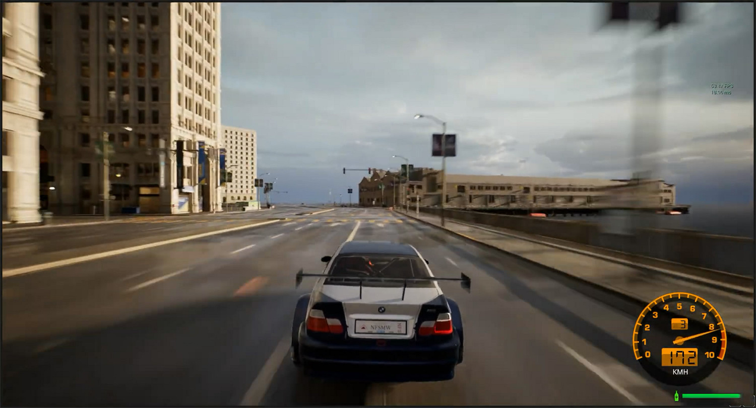 畫面超逼真！藝術家虛幻5重製《極速快感9》試玩展示