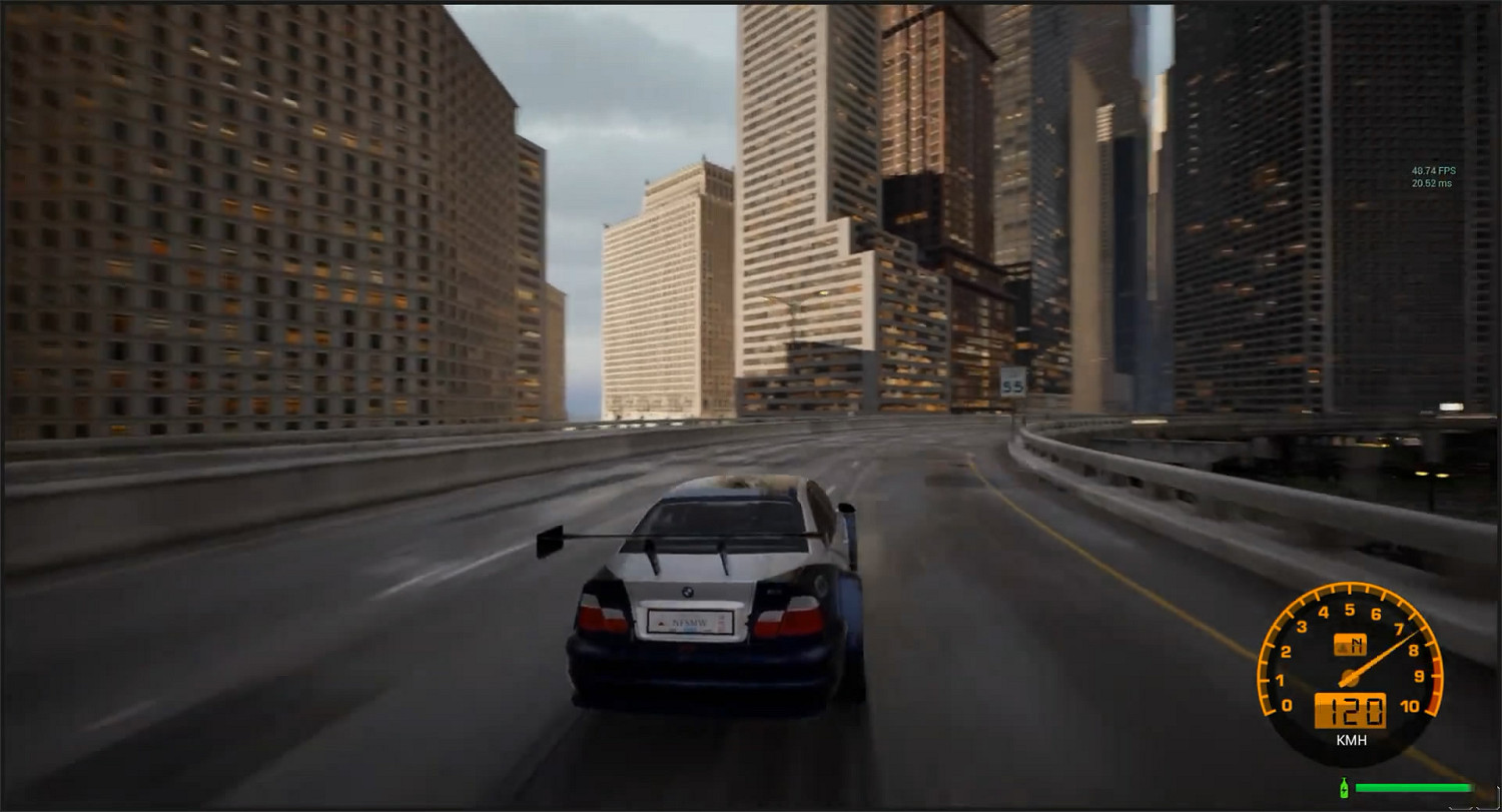 畫面超逼真！藝術家虛幻5重製《極速快感9》試玩展示