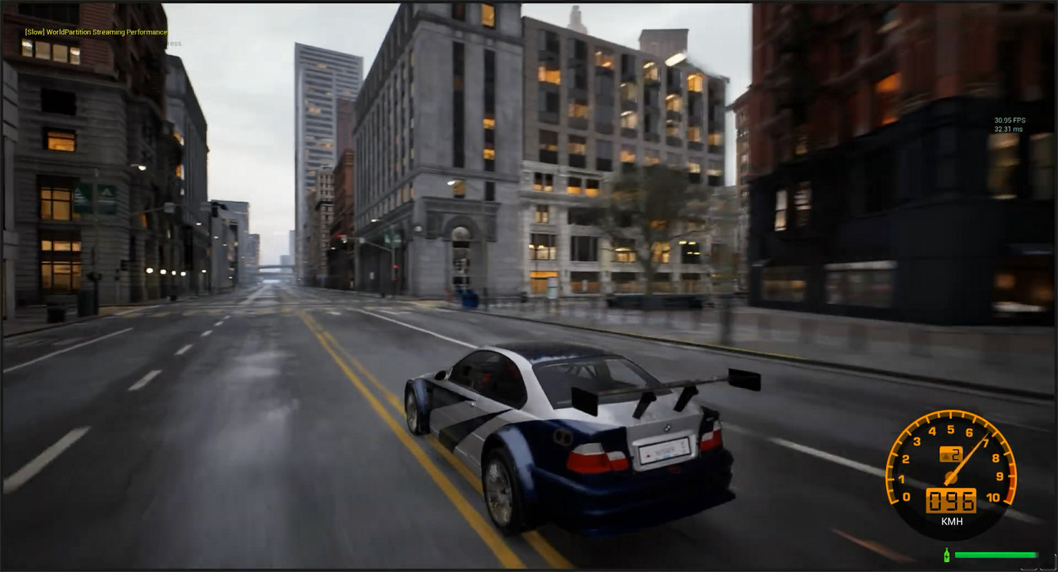 畫面超逼真！藝術家虛幻5重製《極速快感9》試玩展示