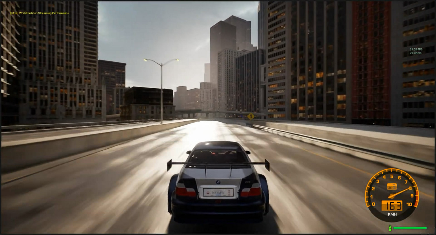 畫面超逼真！藝術家虛幻5重製《極速快感9》試玩展示